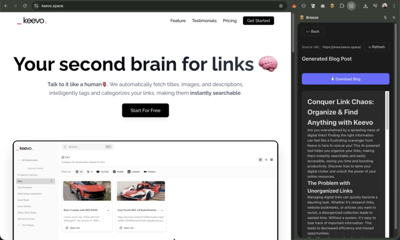 Breeze | SEO ready content generator – screenshot 2
