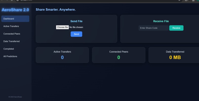 AeroShare: AI-Powered Smart File Transfer – screenshot 1