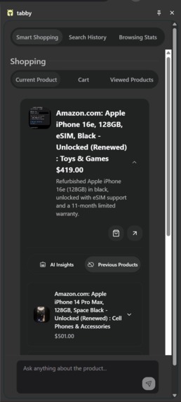 Tabby – screenshot 2