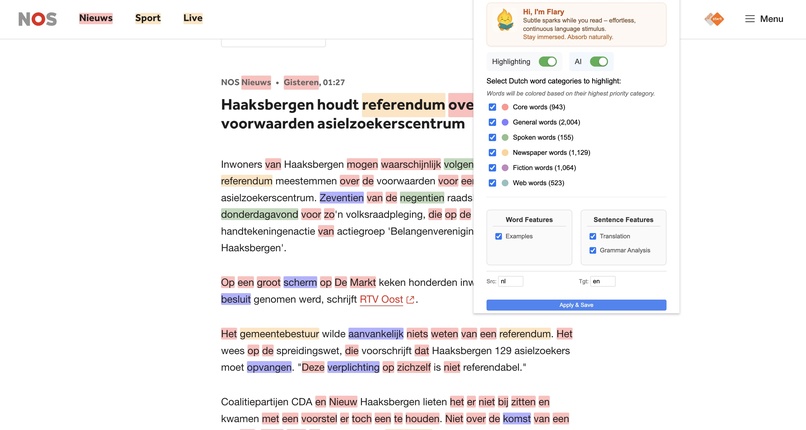 FlareLingo · reading language buddy – screenshot 5