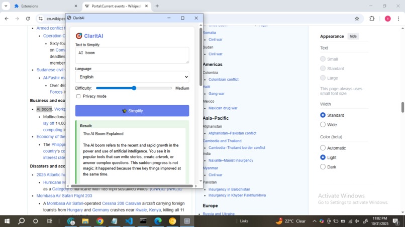 ClaritAI – screenshot 2