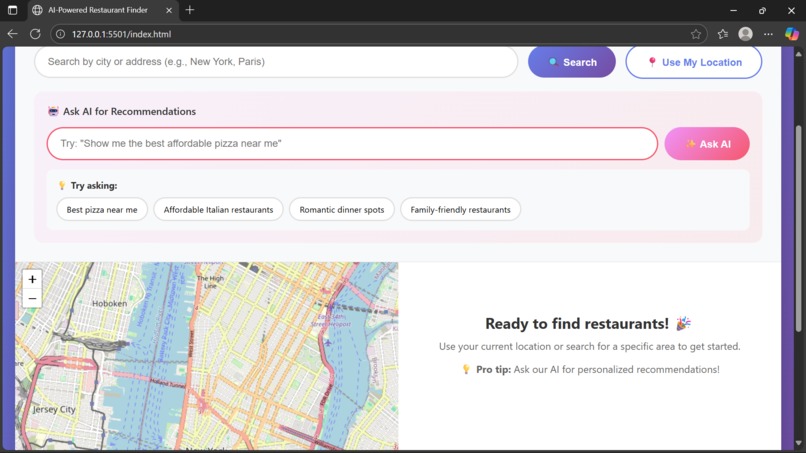 Restaurant Finder – screenshot 1