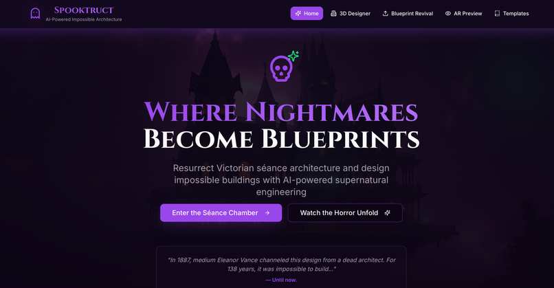 Spooktruct – AI-Powered Impossible Architecture Planner  – screenshot 2