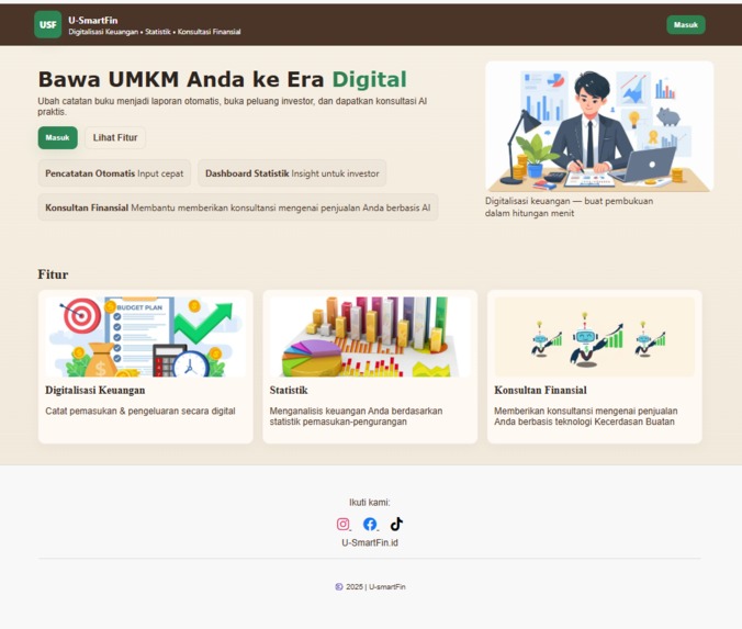 U-SmartFin (UMKM Smart Fintech) – screenshot 1