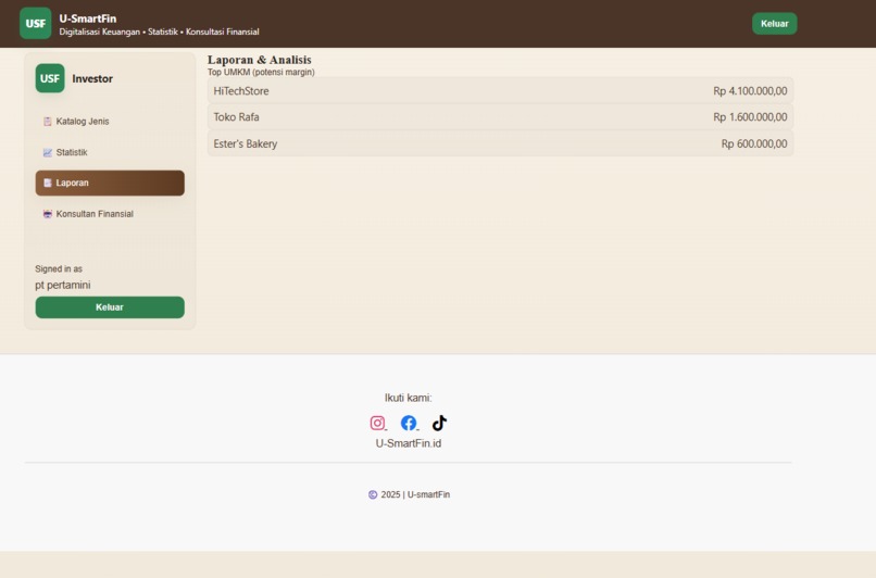 U-SmartFin (UMKM Smart Fintech) – screenshot 5