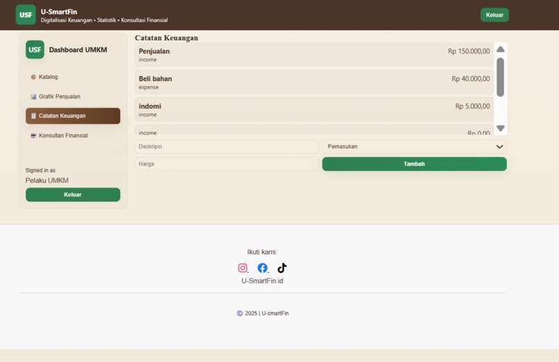 U-SmartFin (UMKM Smart Fintech) – screenshot 6