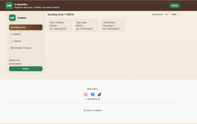 U-SmartFin (UMKM Smart Fintech) – screenshot 7