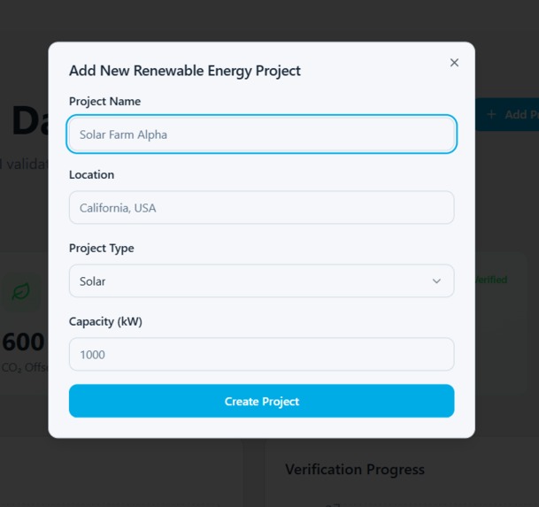 AI-Powered Carbon Credit Verifier – screenshot 1