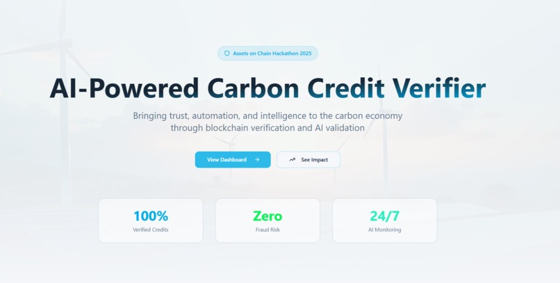 AI-Powered Carbon Credit Verifier – screenshot 3