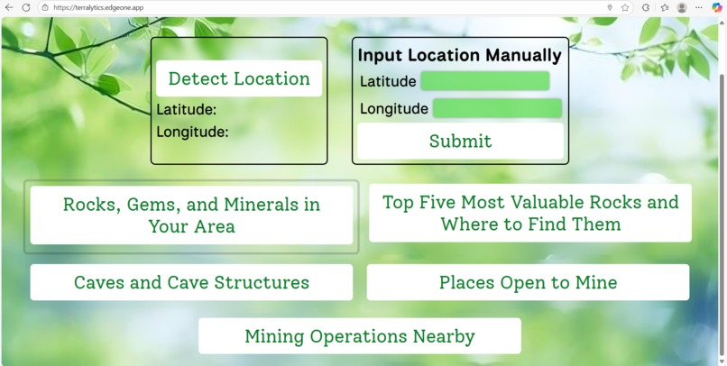 Terralytics – screenshot 1