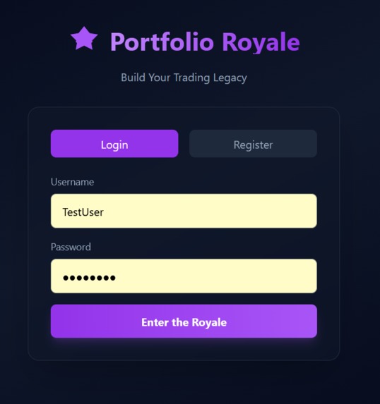 Portfolio Royale – screenshot 1
