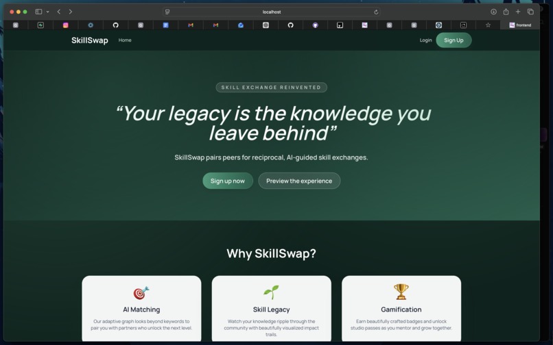 SkillSwap – screenshot 2