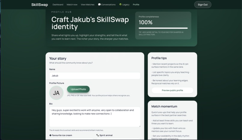 SkillSwap – screenshot 4