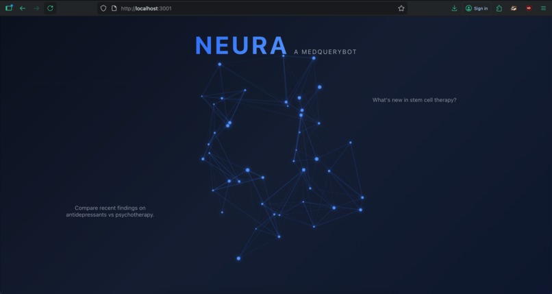 MedicalQueryBot – screenshot 1