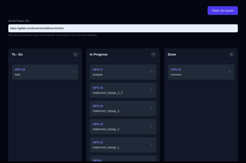 BranchMind – screenshot 1