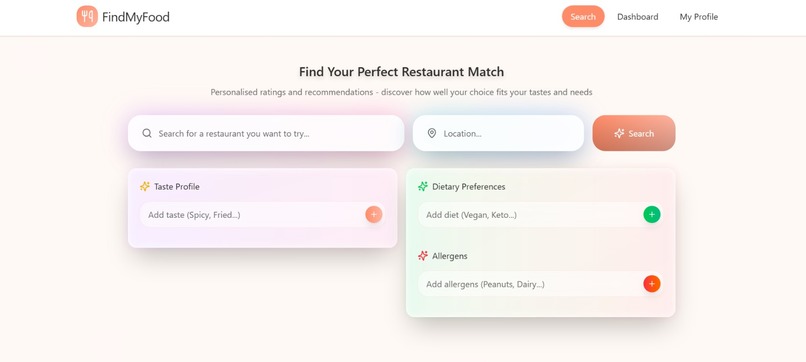FindMyFood – screenshot 1