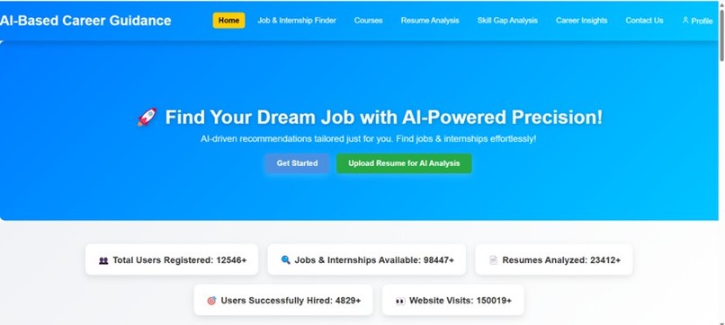 AI Based Career Guidance Platform – screenshot 1