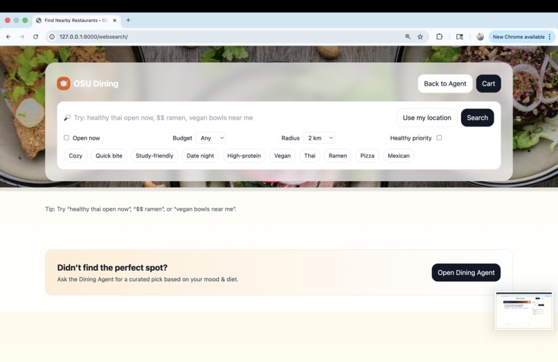 OSU Dining Agent – screenshot 3