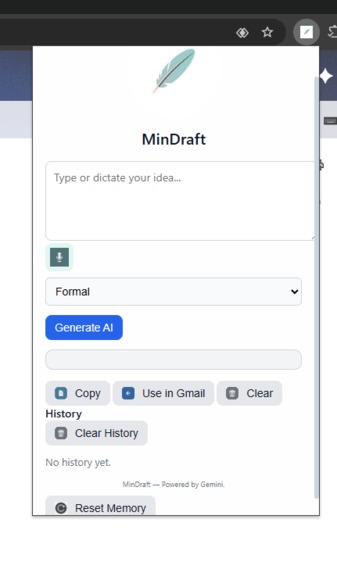 MinDraft – screenshot 1