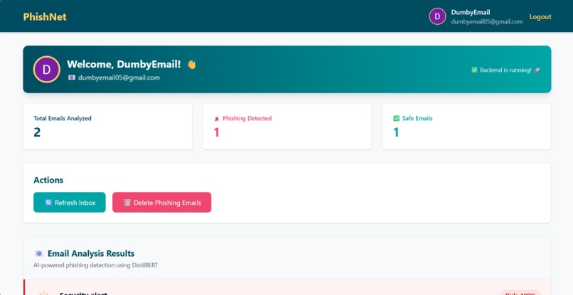 PhishNet – screenshot 1