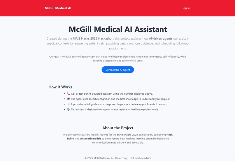 McGill AI Medical Assistant – screenshot 2