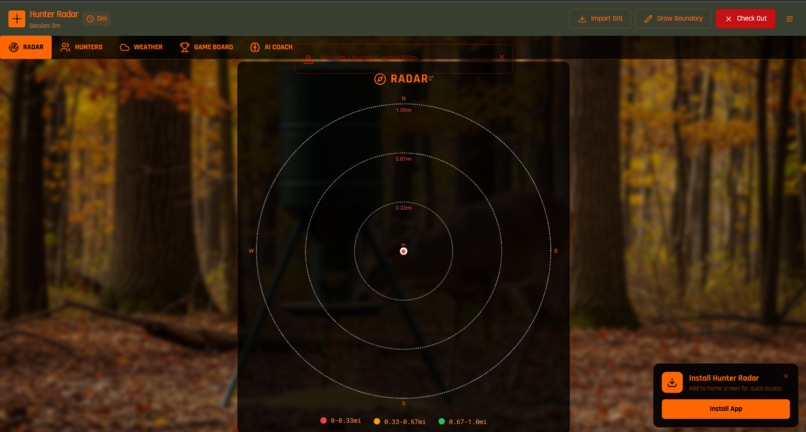 Hunter Radar – screenshot 1