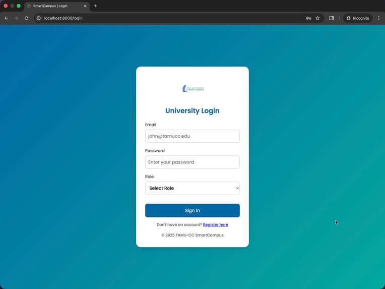 Smart Campus – screenshot 1