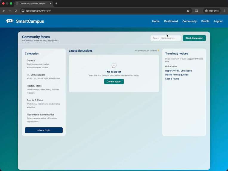 Smart Campus – screenshot 4