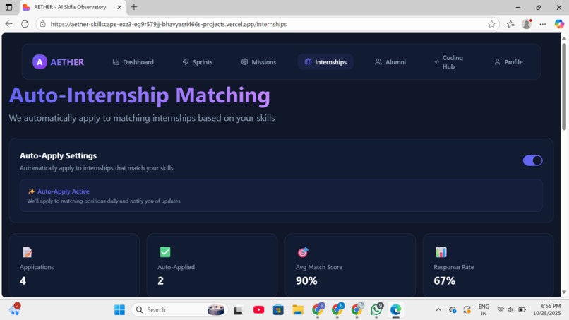 Aether connect – screenshot 3