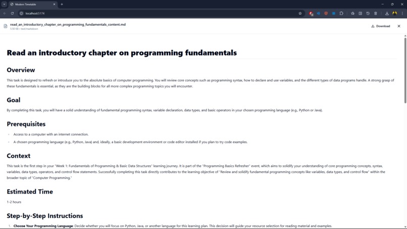 AI TimeTable – screenshot 5