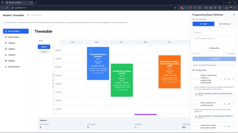 AI TimeTable – screenshot 4