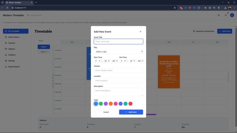 AI TimeTable – screenshot 3
