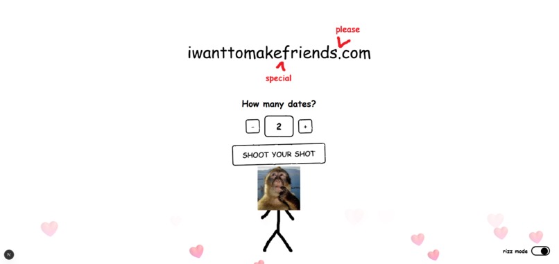 iwanttomakefriendsplease.com – screenshot 2