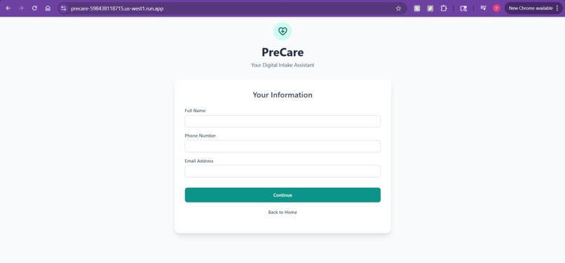 PreCare - (Healthcare & Wellness Track) – screenshot 2