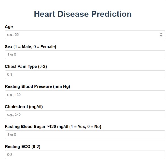 HeartDiseaseDetector – screenshot 2