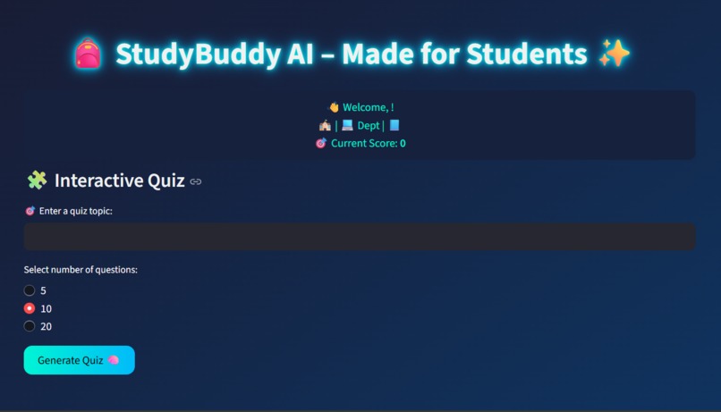 StudyBuddy-AI – screenshot 2