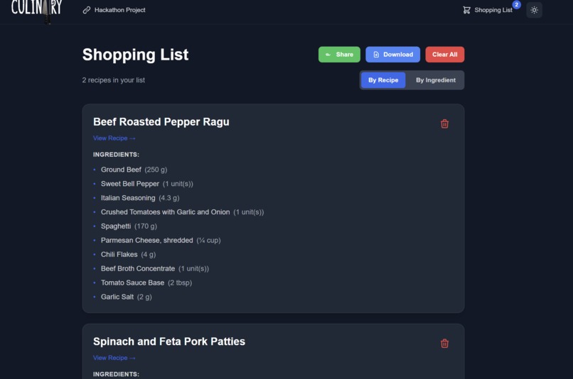 CulinAIry Agent — The Intelligent Kitchen Agent – screenshot 6