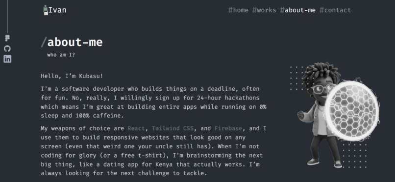 Kubasu Ivan Sakwa Portfolio – screenshot 4