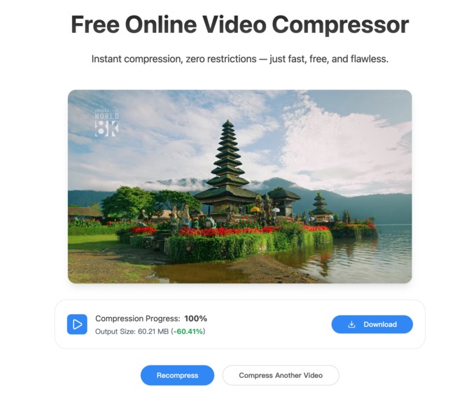 VideoCompress – screenshot 1