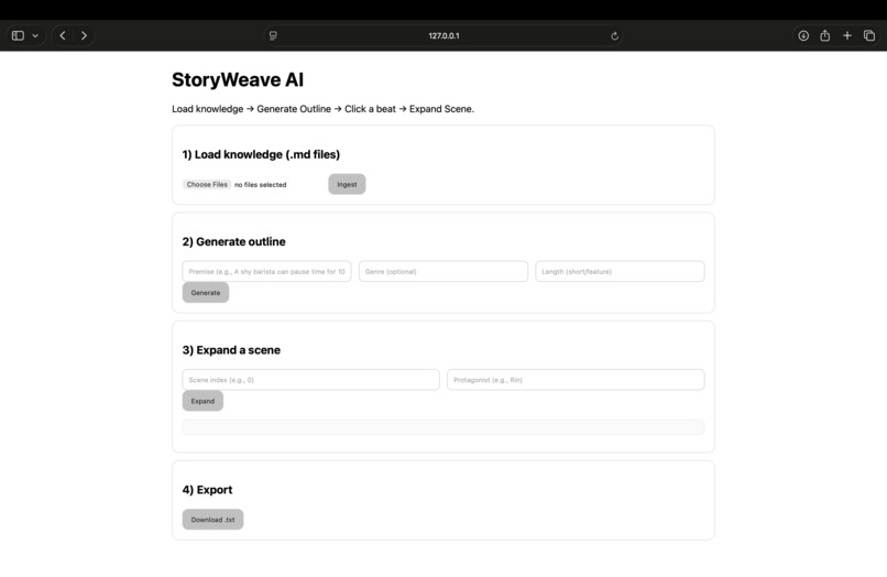 StoryWeave AI – screenshot 5
