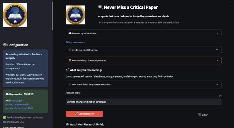 Agentic Scholar – screenshot 1
