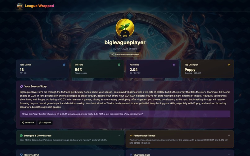 League Wrapped – screenshot 2
