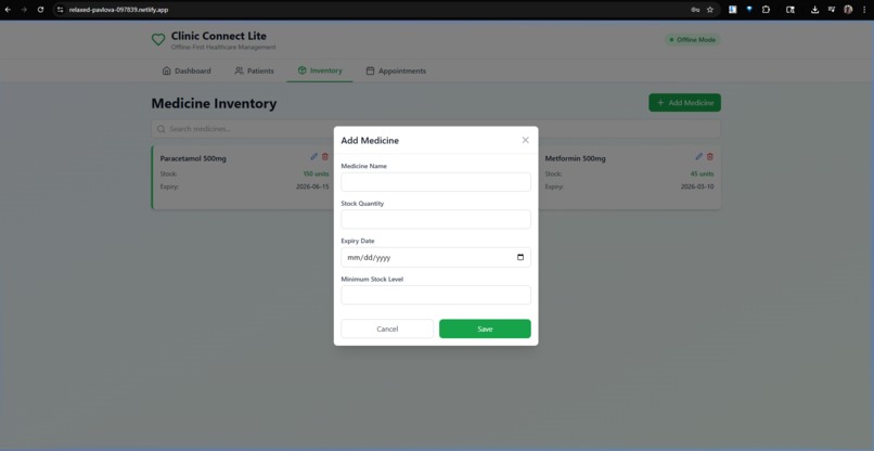 Clinic Connect Lite - Offline Healthcare Management – screenshot 2