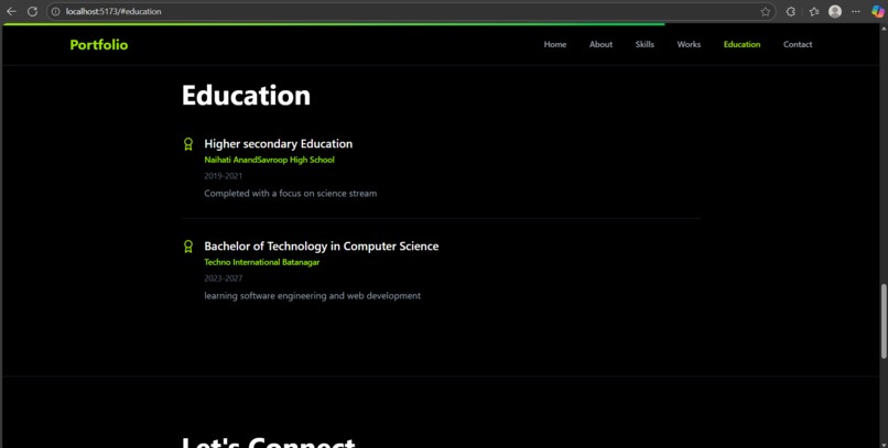 Portfolio Web – screenshot 5