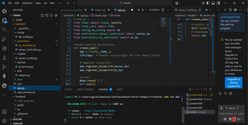 TempAI – screenshot 2