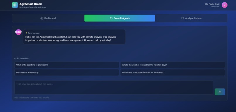 AgriSmart Brasil – Multi-Agent AI for Smart Farming – screenshot 4