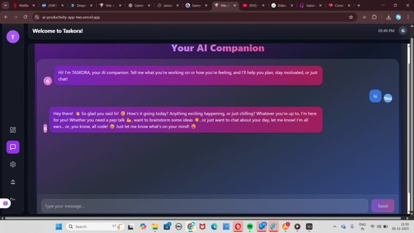 TASKORA – screenshot 1