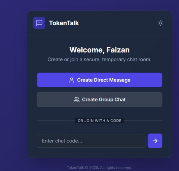 TokenTalk – screenshot 1