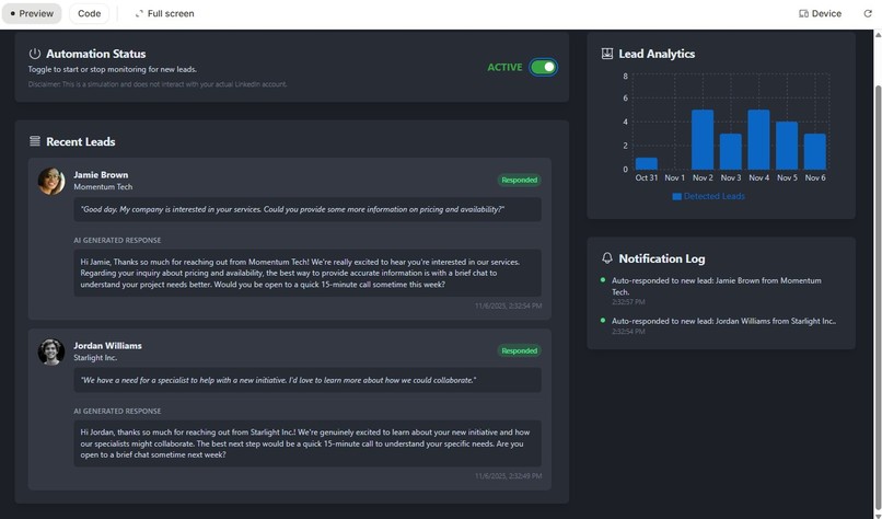 LinkedIn Lead Generator  – screenshot 2