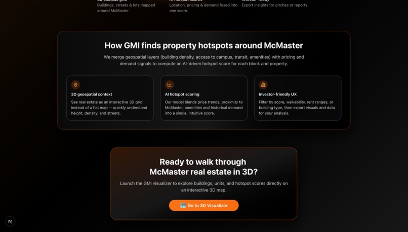 GMI @McMaster  – screenshot 2